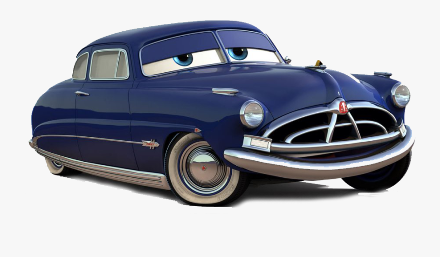 Cars Hudson Mcqueen Lightning Mater Doc Cartoon Clipart - Old Car From The Movie Cars, Transparent Clipart