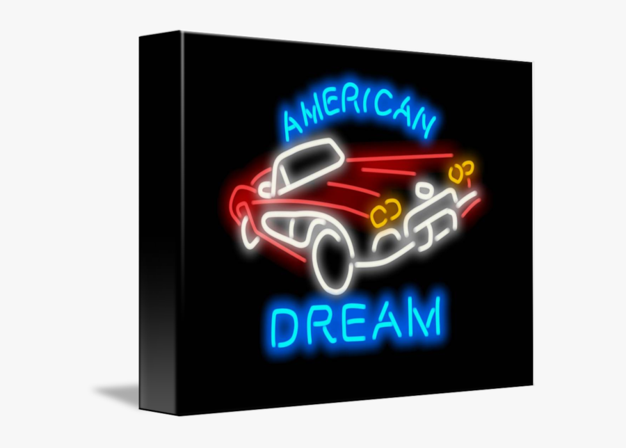 Clip Art American Dream Sign By - Neon Sign, Transparent Clipart