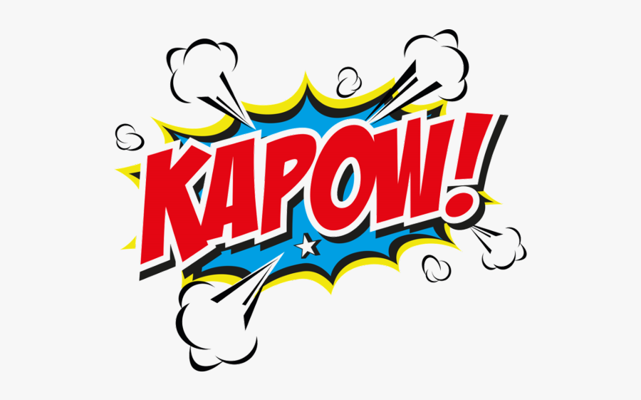 Kapow Comic Comics Freetoedit - Superhero Challenge, Transparent Clipart