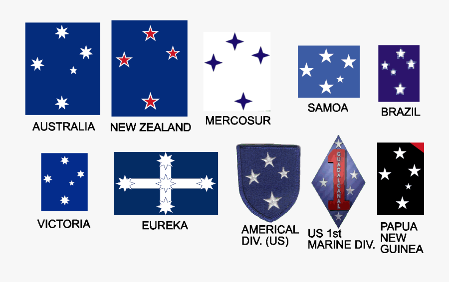 File Southern Cross Appearing - Southern Cross Brazil Flag, Transparent Clipart