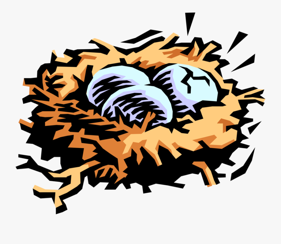 Bird With Eggs Image - Entoure Le Mot Grande Section Thème Voyage, Transparent Clipart