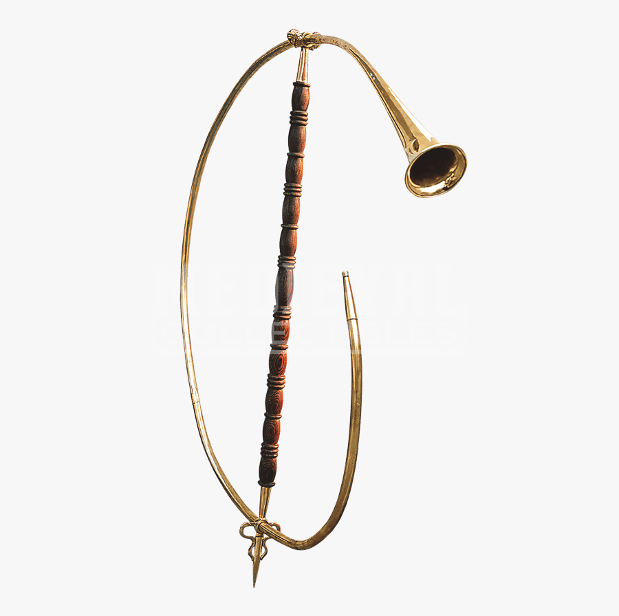 Clip Art Medieval Hunting Horns Fanfare - Roman Trumpets, Transparent Clipart