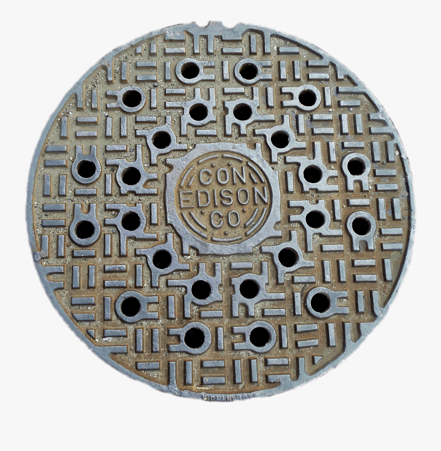 Edison Manhole Cover Transparent Png - Circle, Transparent Clipart