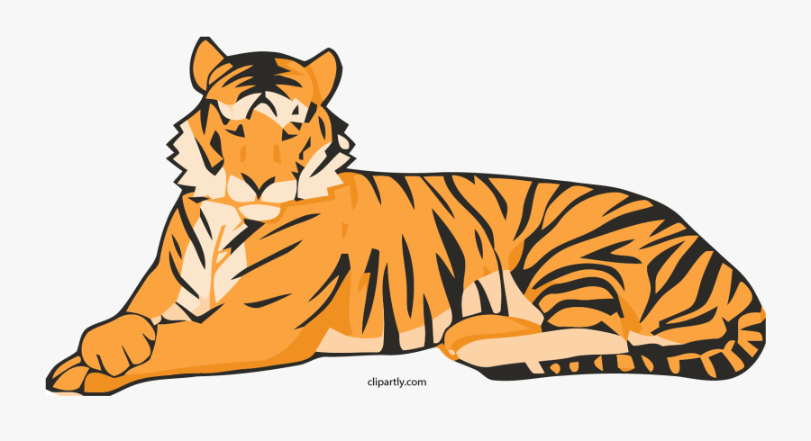 Transparent Attack Clipart - Tiger Sitting Clipart, Transparent Clipart