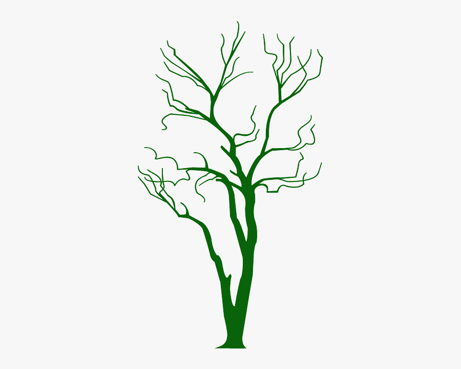 Black 2d Tree Png, Transparent Clipart