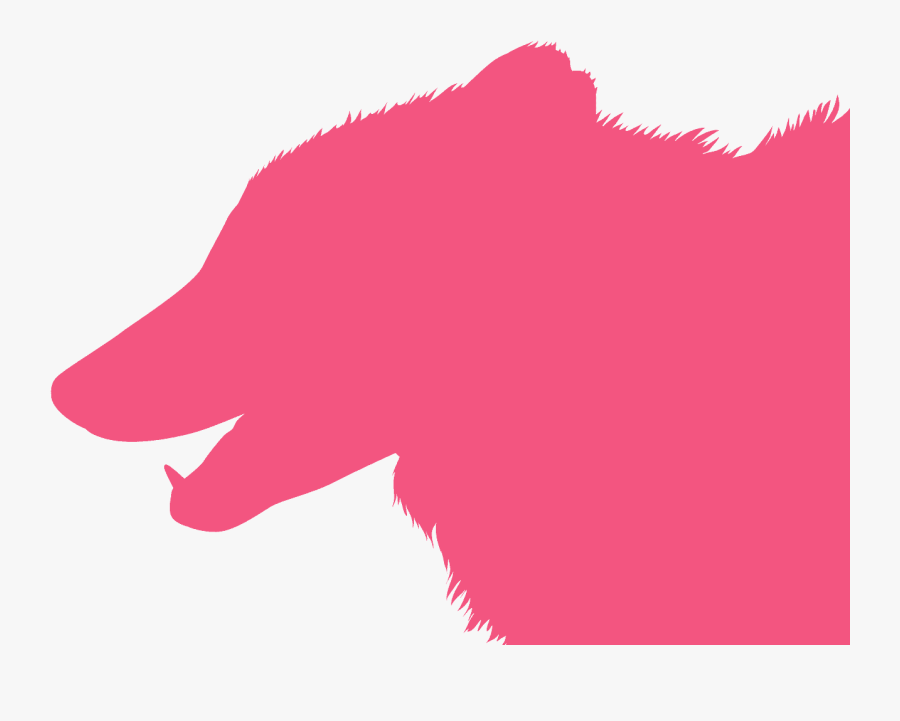 Tete De Loup Qui Hurle Silhouette, Transparent Clipart