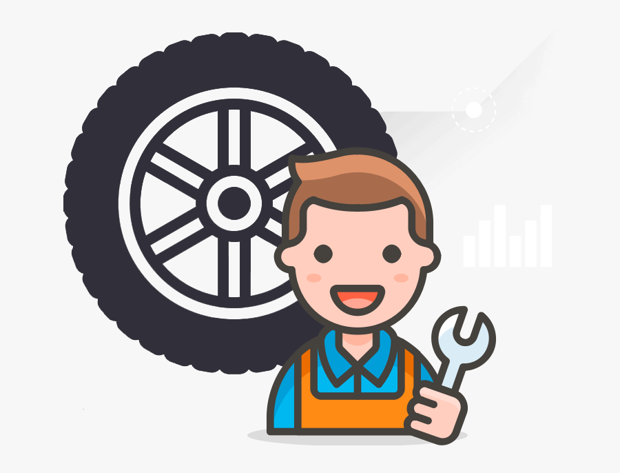 Car Tire Guide - Mechanic Svg Icon, Transparent Clipart