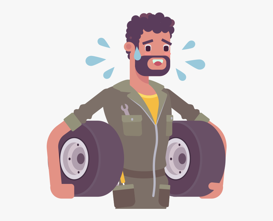 Tire Maintenance - Illustration, Transparent Clipart