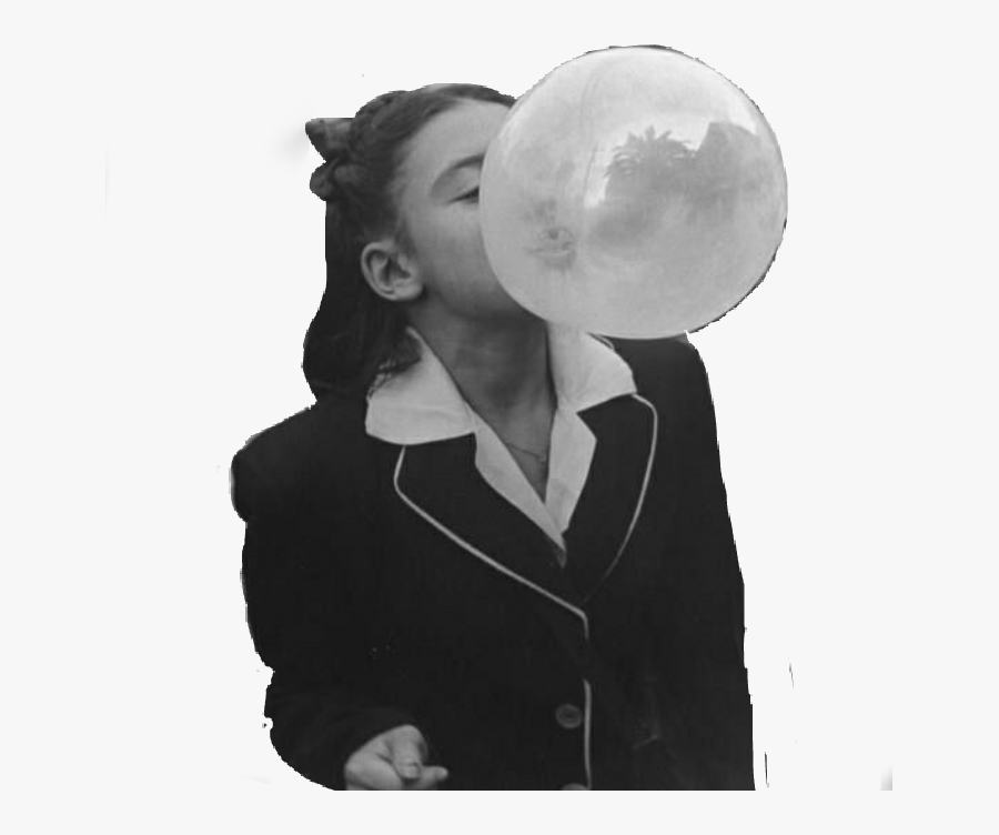 #bubblegum #bubble #gum #vintage #retro #50s #fifties - Big Bubble Gum Girls, Transparent Clipart