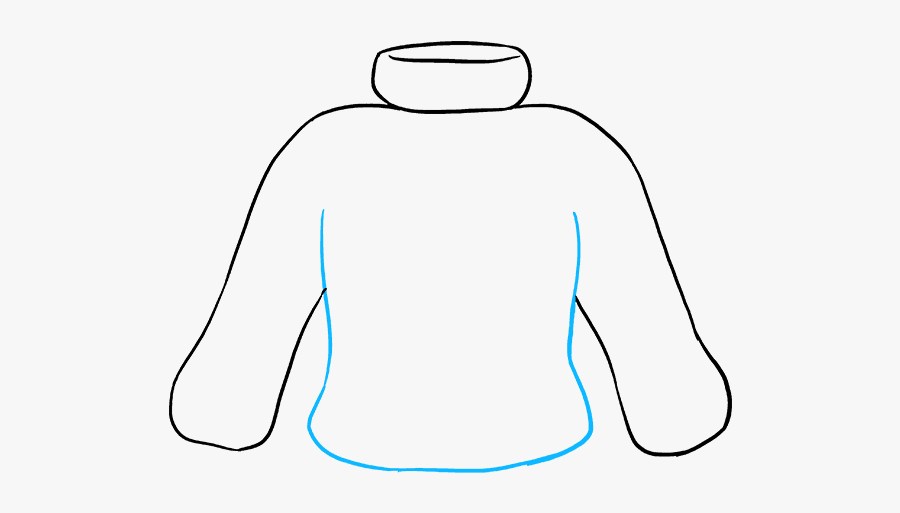 Sweater Drawing Easy And How To Draw A - Easy Sweater Drawing, Transparent Clipart