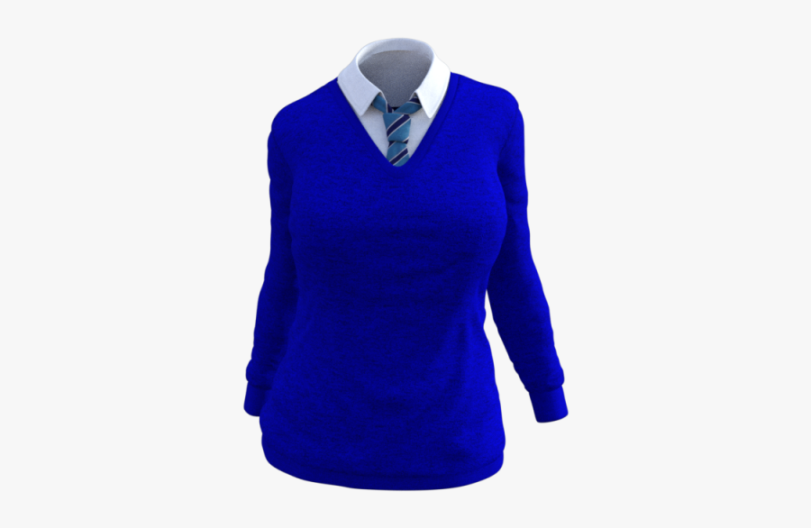 School Uniform Girl Blue - Transparent School Uniform Png, Transparent Clipart