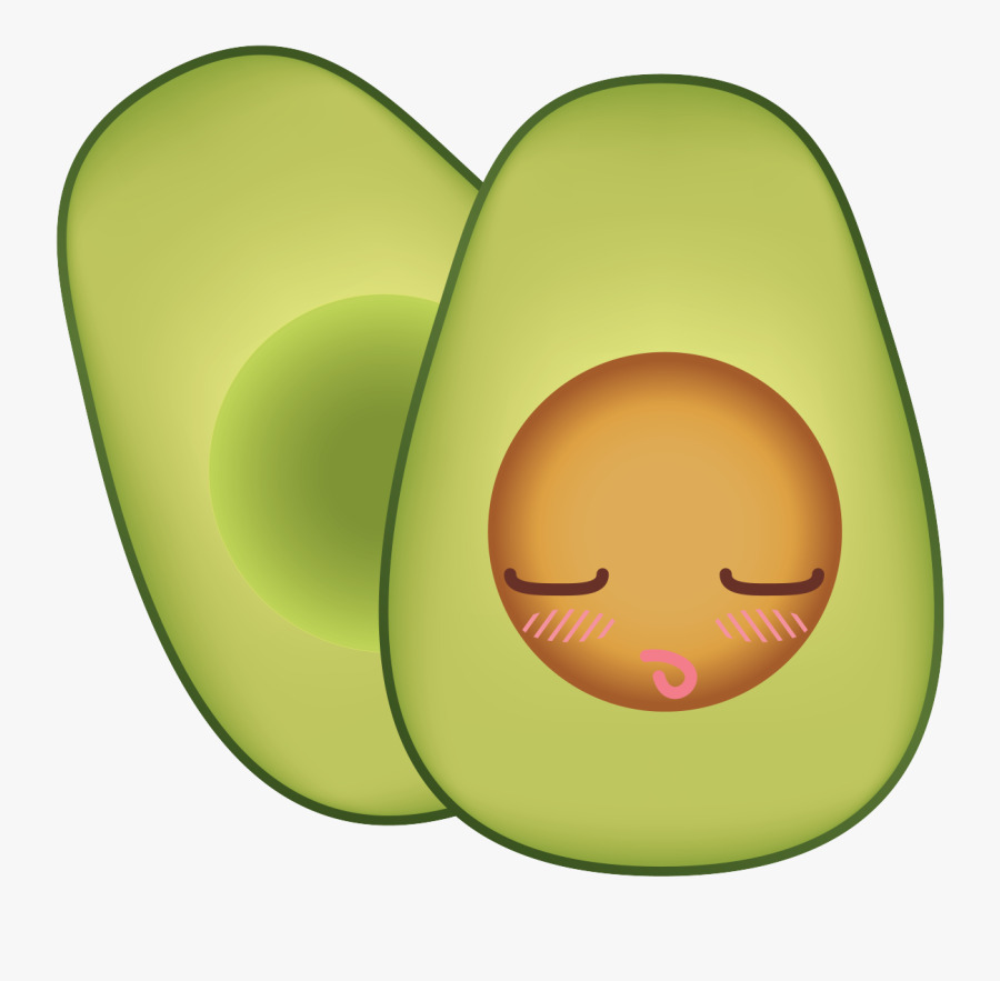 Blushing Figuros Design - Avocado, Transparent Clipart