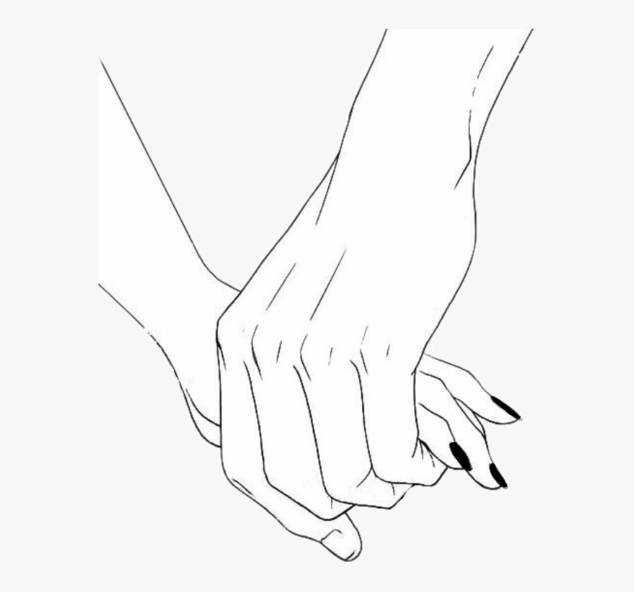 Clip Art Black And White Hands - Hands Tumblr Black And White, Transparent Clipart