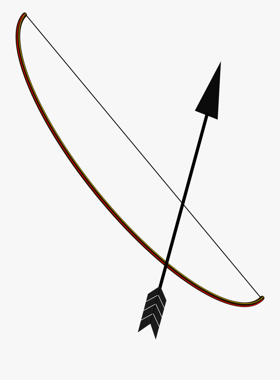 Aim Arrow Black Free Picture - Amerindian Bow And Arrow, Transparent Clipart