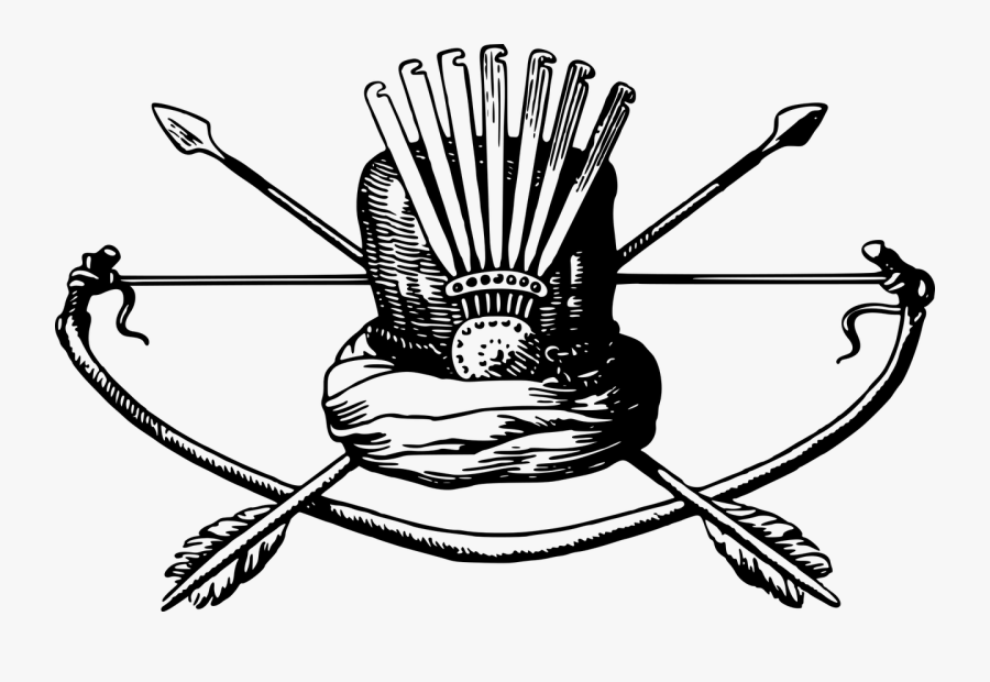 Arrow Battle Bow Free Picture - Arrow And A Bow Art, Transparent Clipart