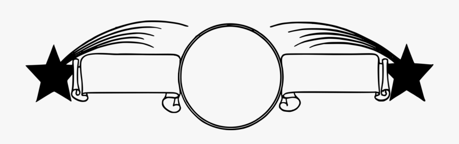 Black & White Banner Png, Transparent Clipart