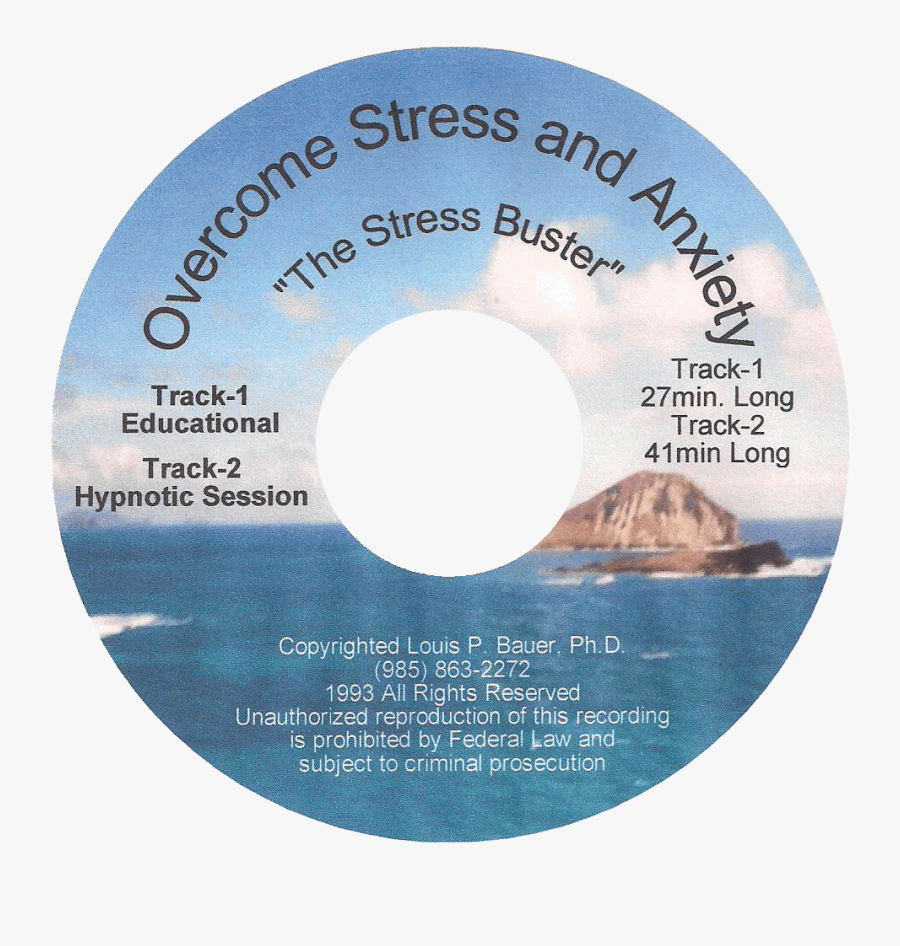 Hypnosis And Meditation Cds - Overcoming Stress And Anxiety, Transparent Clipart