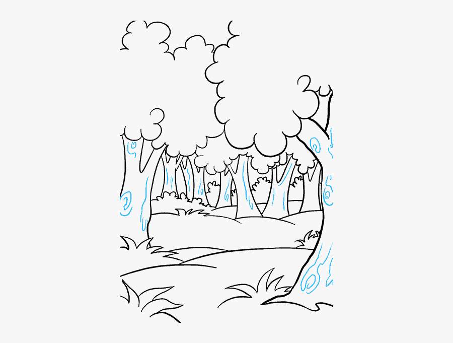 Forest Easy To Draw, Transparent Clipart