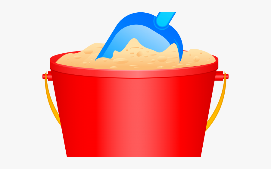 Sandy Beach Clipart Beach Stuff - Bucket And Spade Clipart, Transparent Clipart