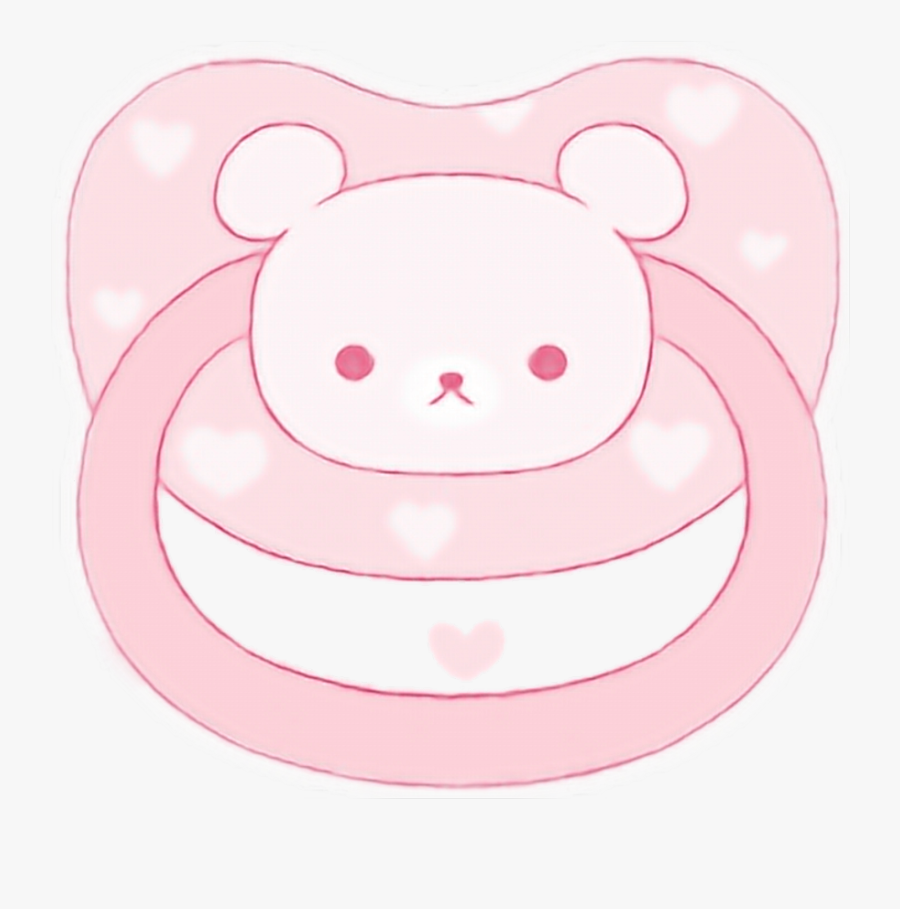 Pacifier Pink - Cartoon, Transparent Clipart