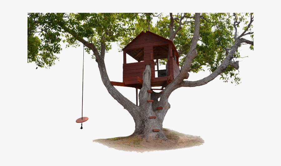 Freetoedit Ftestickers Tree Swing Treehouse - Tree House Transparent Background, Transparent Clipart