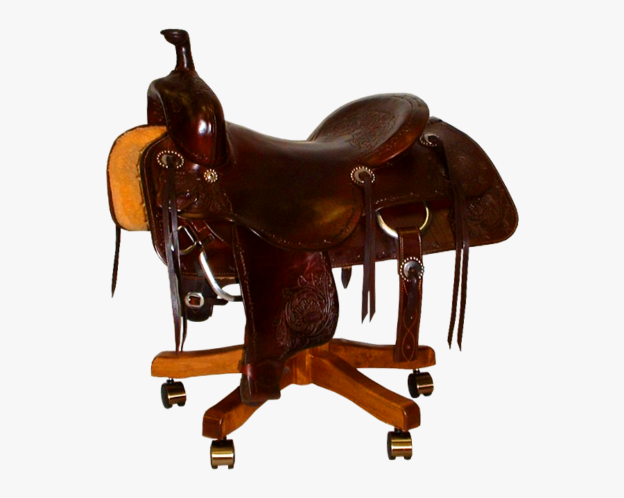 Clip Art Image Result For Saddle - Horse Saddle Desk Chair, Transparent Clipart