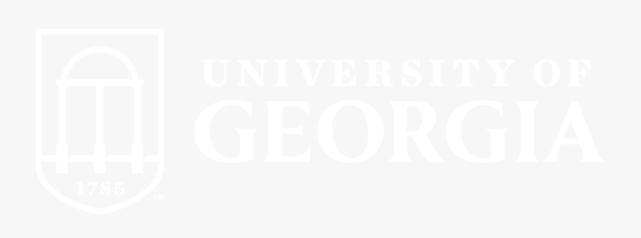 University Of Georgia Reversed White Logo - University Of Georgia Logo Black, Transparent Clipart