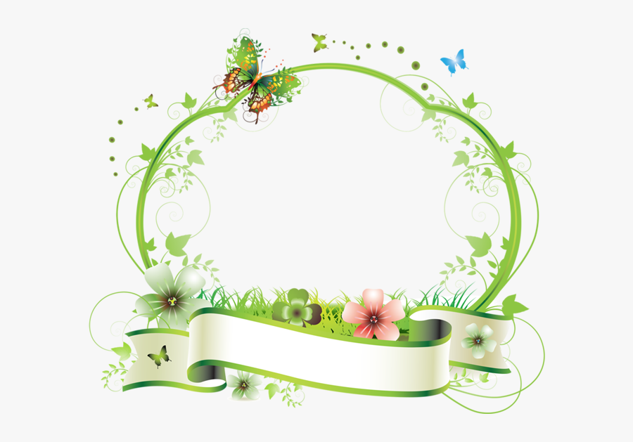 Pour Vos Creas Cadres - Frame Flower Png, Transparent Clipart