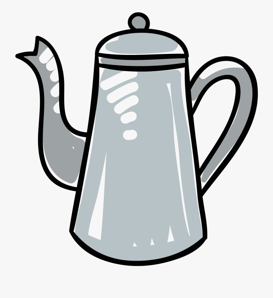 Coffee Clip Brewed - Teapot, Transparent Clipart