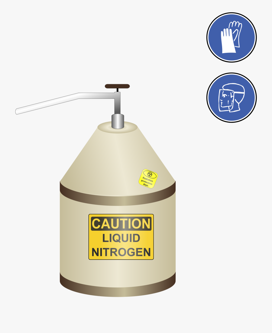 Pouring Beaker Yellow Png - Liquid Nitrogen Clipart, Transparent Clipart