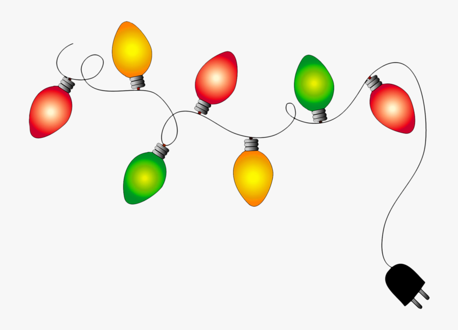 Imágenes De Luces De Navidad - Christmas Lights Clipart Transparent Background, Transparent Clipart