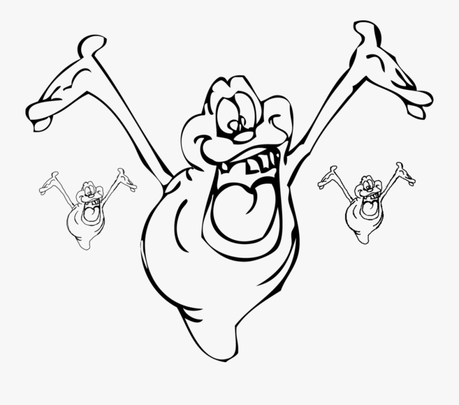 Collection Of Slimer - Slimer Ghostbuster Coloring Page, Transparent Clipart