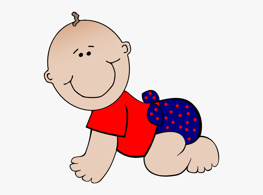 Baby Crawling Clipart, Transparent Clipart