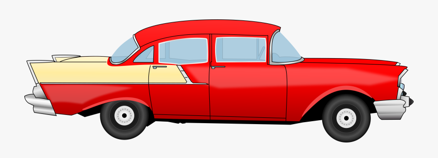 Classic Clipart Red Classic Car - Old Classic Car Clipart, Transparent Clipart