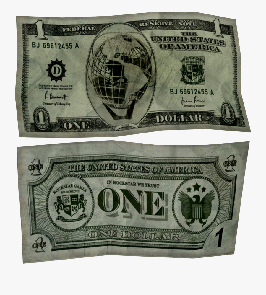 Gtav One Dollar Bill, Transparent Clipart