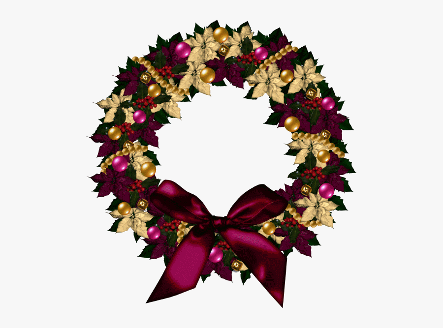 Christmas Wreaths, Winter Christmas, Merry Christmas,, Transparent Clipart