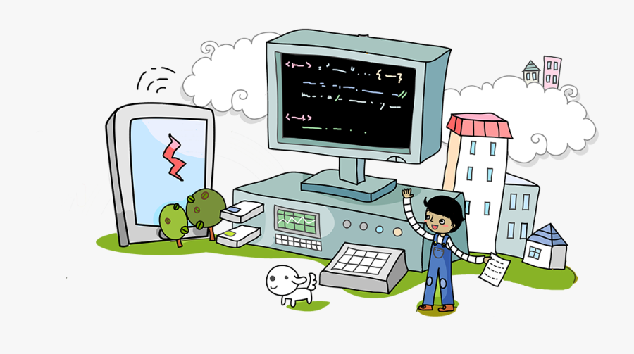 Software Engineering Cartoon, Transparent Clipart