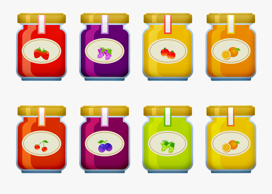 Jelly, Jam, Fruit, Breakfast, Food, Sugar, Sweet, Jar, Transparent Clipart