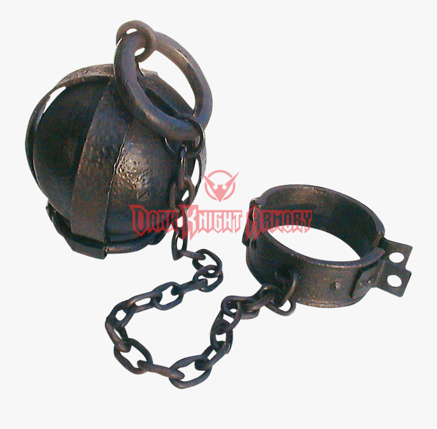 Prison Dungeon Ball And - Ball And Chain Silhouette, Transparent Clipart