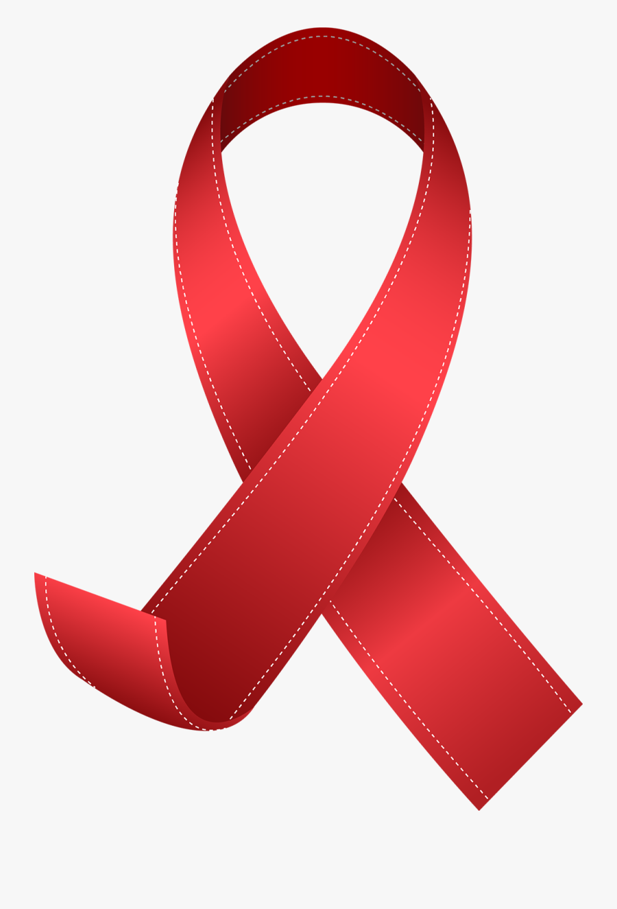 Hd World Day Free - Red Ribbon Hiv Png, Transparent Clipart