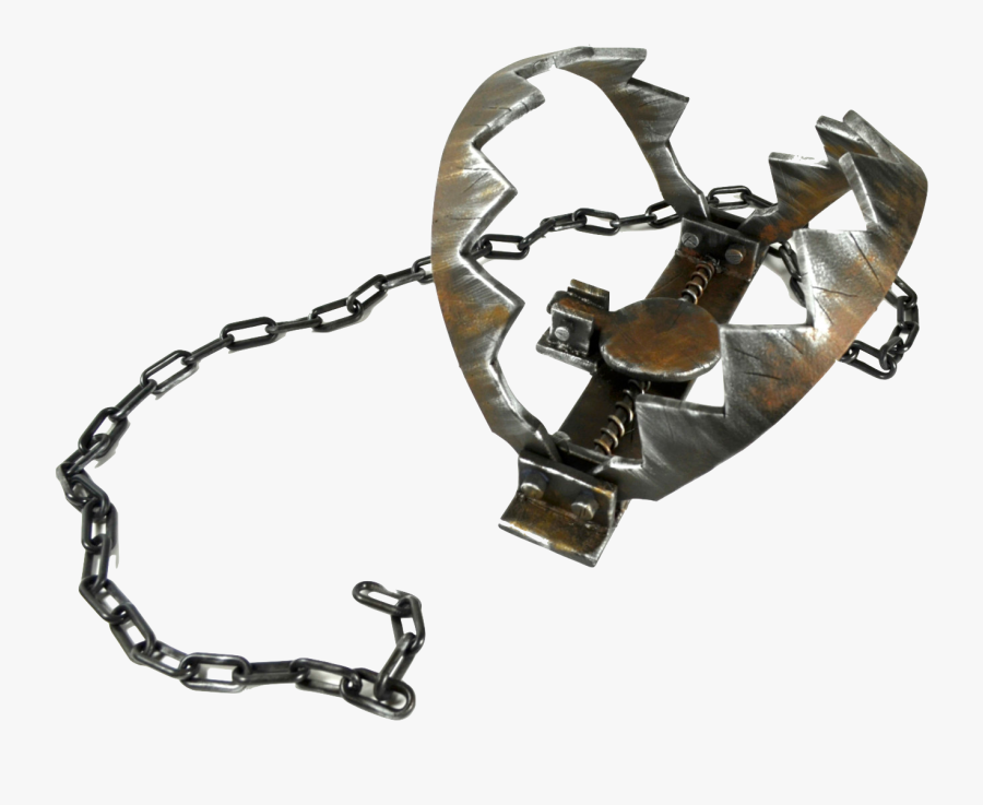 Bear Trap And Chain - Bear Trap On A Chain, Transparent Clipart