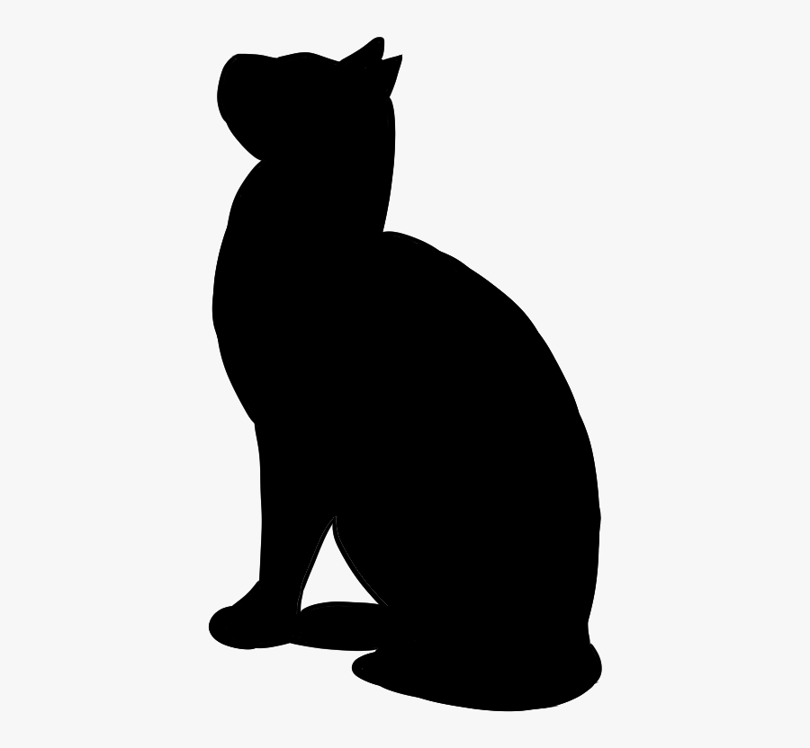 Whiskers Yellow Sheet Metal - 横向き 猫 シルエット, Transparent Clipart