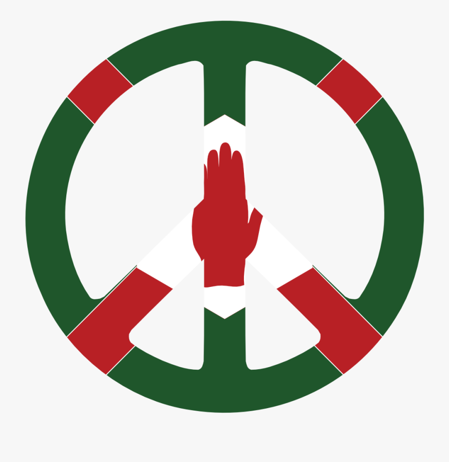 Transparent Clipart Irish Symbols - Northern Irish Peace Flag, Transparent Clipart