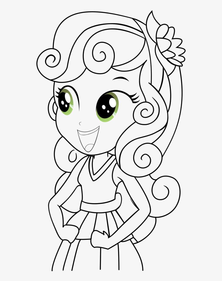 Refrigerator Clipart Coloring Page - My Little Pony Equestria Girls Cutie Mark Crusaders, Transparent Clipart