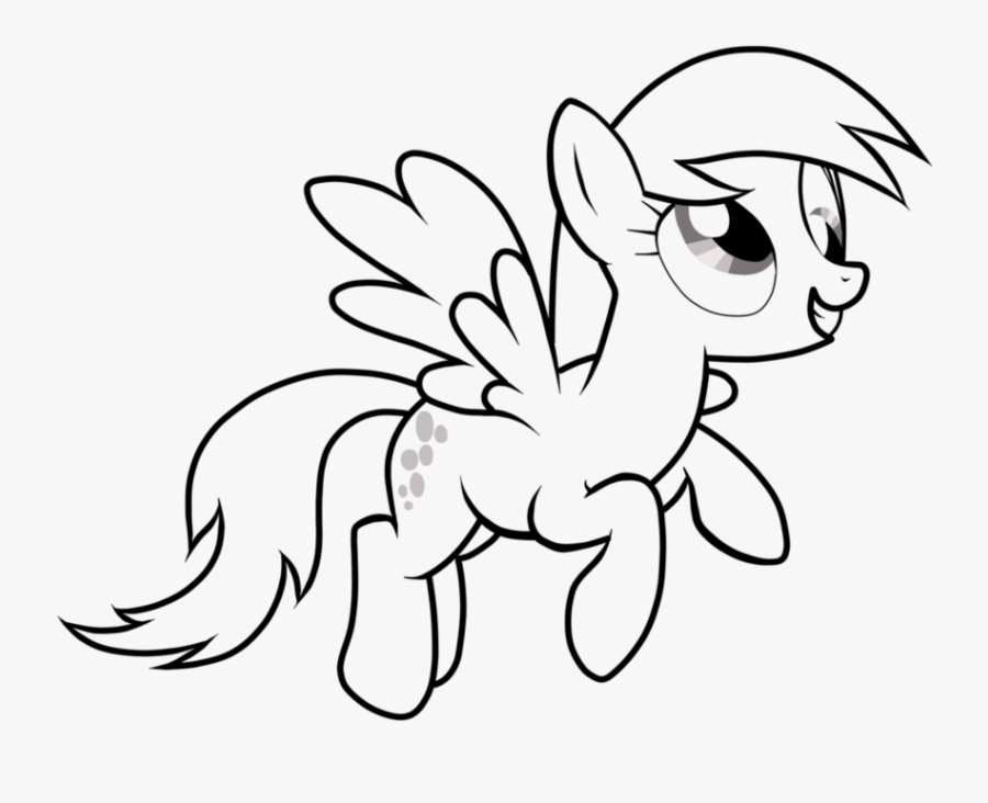 Derpy My Little Pony Coloring Page - Derpy Hooves My Little Pony Coloring, Transparent Clipart