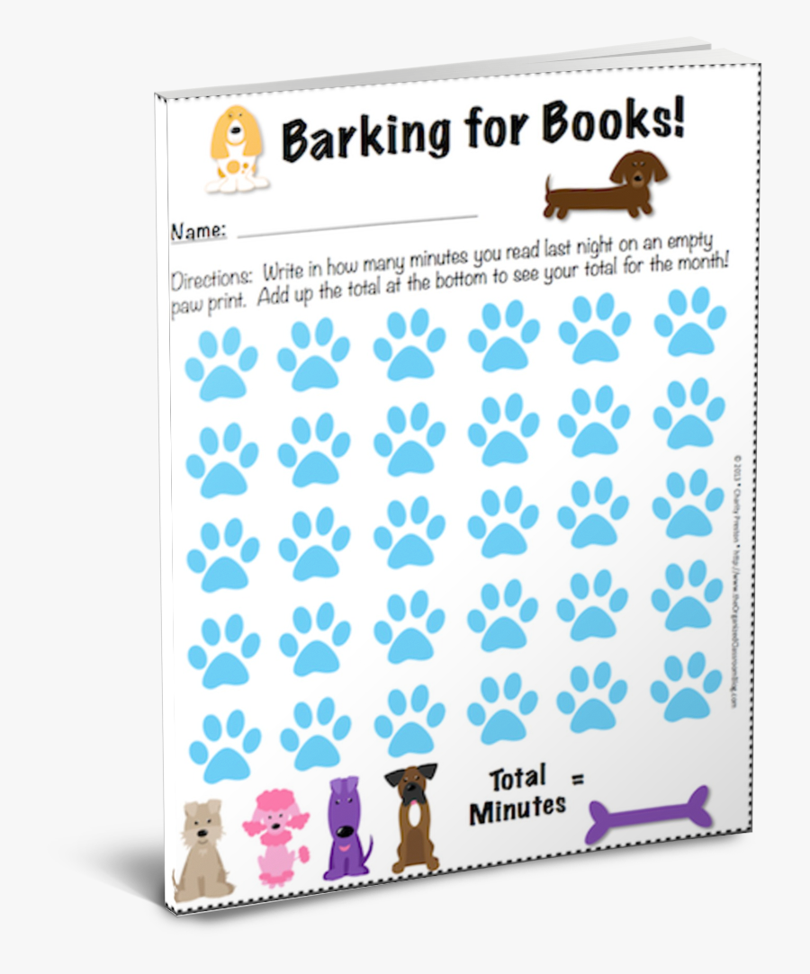Barking For Books, Transparent Clipart