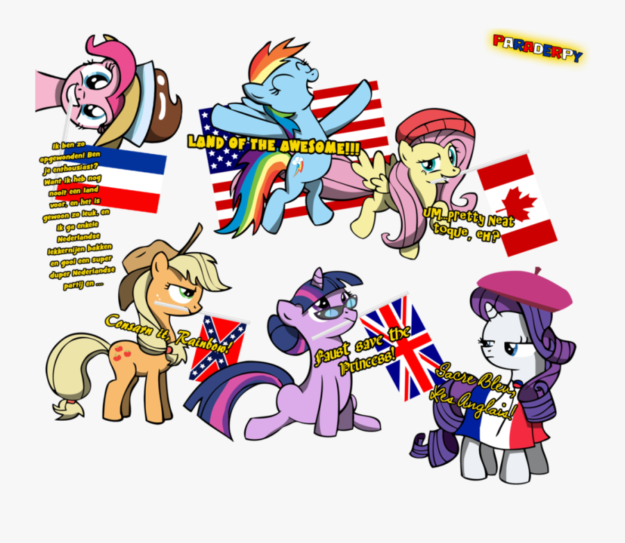 National Ponies By Paraderpy-d4n1xbk - Parachute, Transparent Clipart