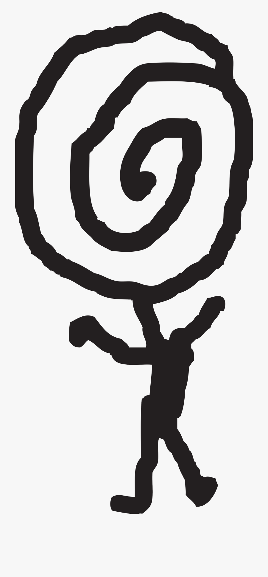 Drawing Spiral Head - Illustration, Transparent Clipart