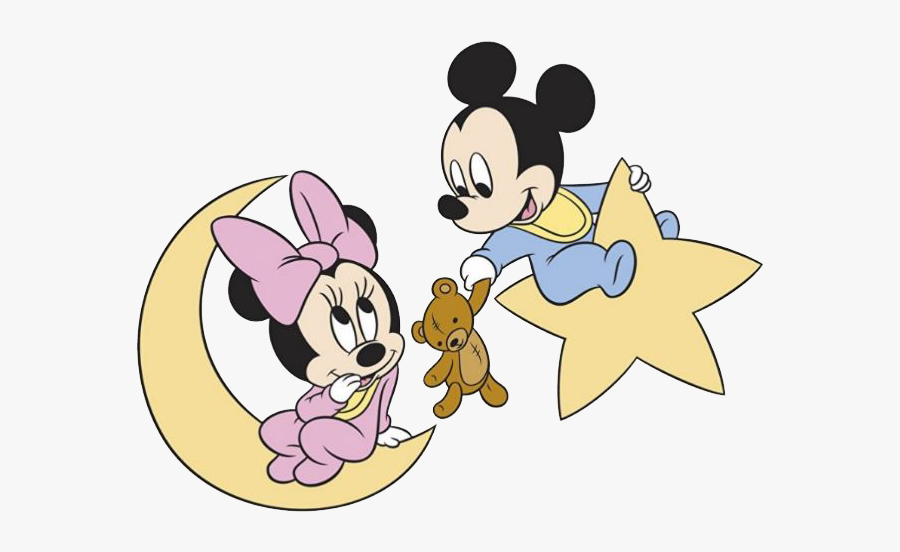 Free Star Baby Cliparts - Coloring Baby Minnie Mouse, Transparent Clipart