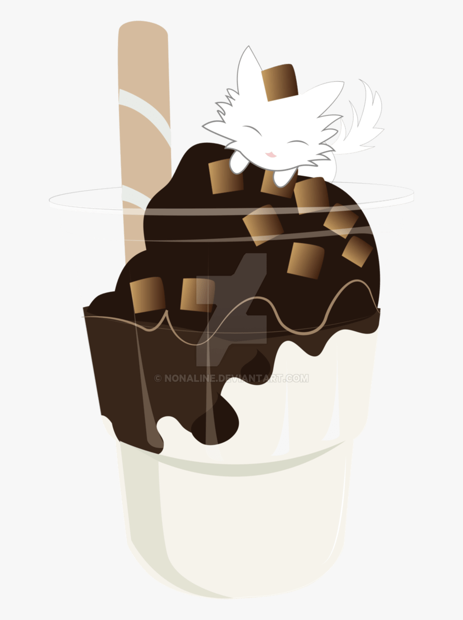 Chocolate Ice Cream, Transparent Clipart